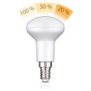 E14 LED Leuchtmittel, R50, warmweiß (2700 K), 6,2 W, 608lm, 116°, 3-Stufen-Dimmer, matt