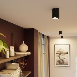 Deckenleuchte DEJO, 80mm Ø + GU10 Smart Home RGBW LED 473lm (Farbe wählbar)