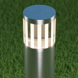 LED Wegelicht / Pollerleuchte / Gartenleuchte PILLAR für außen, IP54, 48 cm, aluminium, warmweiß