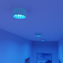 GX53 LED RGB Leuchtmittel, warmweiß - kaltweiß (2900 - 6100 K), 6,6 W, 670lm, 107°, Smart Home, WLAN, Alexa, matt