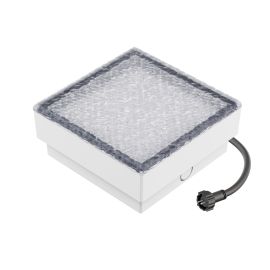LED Pflaster-Stein Gorgon Boden-Einbauleuchte für außen, 15x15cm (Lichtfarbe, Set Vorschaltgerät wählbar)