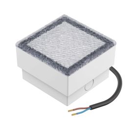 LED Pflasterstein Bodeneinbauleuchte CUS für außen, IP67, eckig, 10 x 10cm, (Lichtfarbe, Set wählbar)