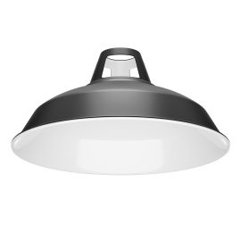 Lampenschirm, schwarz/weiß, 275mm Ø