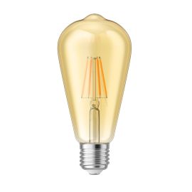 E27 LED Leuchtmittel, ST64, extra warmweiß (2200 K), 4 W, 489lm, goldfarben
