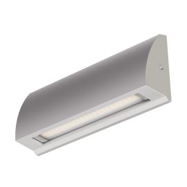 LED Wandleuchte / Treppenlicht SEGIN für außen, IP54, flach, Downlight, grau matt, eckig, 6,3 W, 630lm, kaltweiß