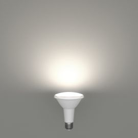 E27 LED Leuchtmittel, PAR30 langer Hals, weiß (4000 K), 12,5 W, 1044lm, 41°, Reflektorspiegel (silber)