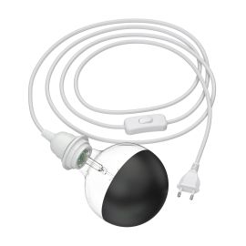 LEKA Käfig-Leuchte Mit Hanfkabel – E27 Hängeleuchte, Dimmbar, 3 M Kabel, Inkl. LED Lampe (max. 963 Lm, Warmweiß)