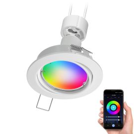 Einbauring FERE, rund, schwenkbar, Smart Home RGBW (Farbe wählbar)