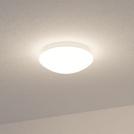 LED Feuchtraumleuchte / Deckenleuchte / Badlampe BADU, rund, 260mm Ø, IP44, 15,4 W, 1542lm, warmweiß