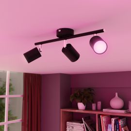 Deckenstrahler WAIKA, dreiflammig, inkl. Smart Home RGBW GU10 LED Lampen je 473lm (Farbe wählbar)