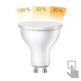 GU10 LED Leuchtmittel, PAR16, 6,1W, 3-Stufen-Dimmer, matt (Lichtfarbe wählbar)