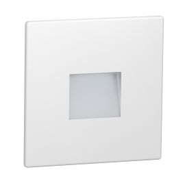 LED Treppenlicht / Wandeinbauleuchte FOW für innen und außen, Downlight, eckig, 85 x 85mm, kaltweiß