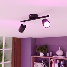 Deckenstrahler WAIKA, zweiflammig, inkl. Smart Home RGBW GU10 LED Lampen je 473lm (Farbe wählbar)