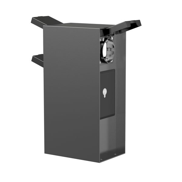 Garten-Steckdosensäule POMI Mit Erdspieß Für Außen, IP44, Smart Home Wlan Alexa 3 Fach