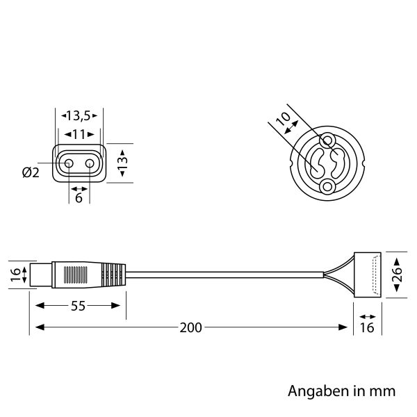 ATOMANT GU10 Lampenfassungen 100 Stück - Keramikfassung Mit 20cm Kabel, Für LED & Halogen, Bis 300W, 500V