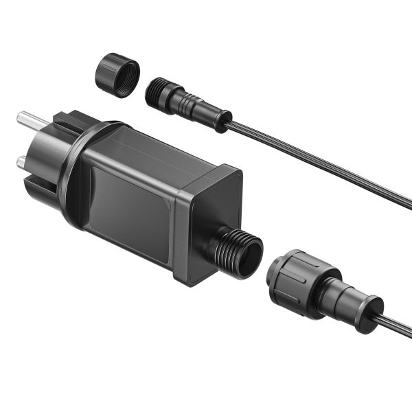 18W LED Netzteil für Stecksystem DOP, Stecker, 12V DC, schwarz, IP44