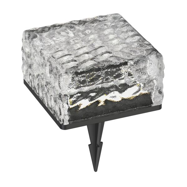 LED Pflaster-Stein Gorgon – 10x10cm, 12V, Warmweiß, 10er Set, Mit Dämmerungssensor, Begehbar (500kg) – Für Einfahrt & Gartenweg LED Stein Einfahrt