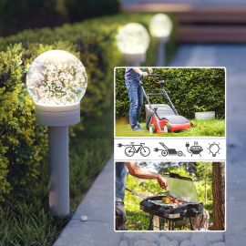 Bild von Garten Steckdosensäule PLUGA für außen, IP44, 4-fach, anthrazit, eckig, 15 cm