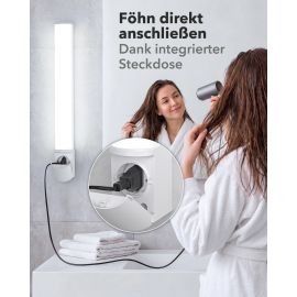 Bild von LED Spiegelleuchte FERIG, Bad-Lampe, 49cm, weiß (Lichtfarbe wählbar)