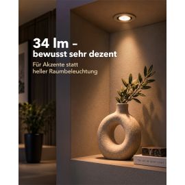 Bild von GU10 LED Leuchtmittel, PAR16, warmweiß (2700 K), 0,3 W, 34lm, 32°
