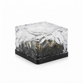 Bild von LED Solar-Pflasterstein Bodeneinbauleuchte BROSLO für außen, IP67, Glas, eckig, 7 x 7cm, warmweiß