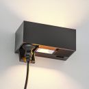 Bild von Wandsteckdose WAST für außen, IP44, 2-fach, anthrazit, inkl. LED Up- & Downlight, 791 lm, warmweiß