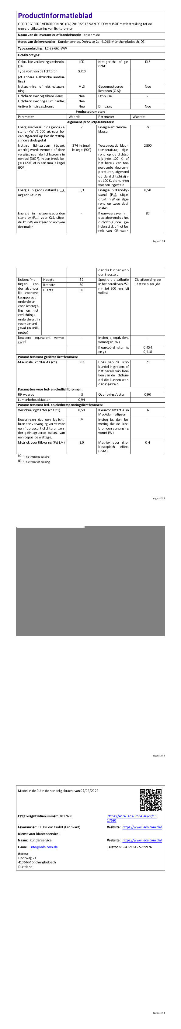 product fiche 